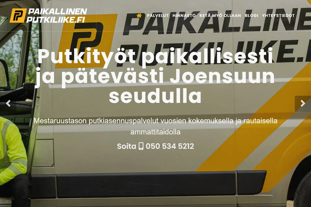 Paikallinen Putkiliike kotisivut