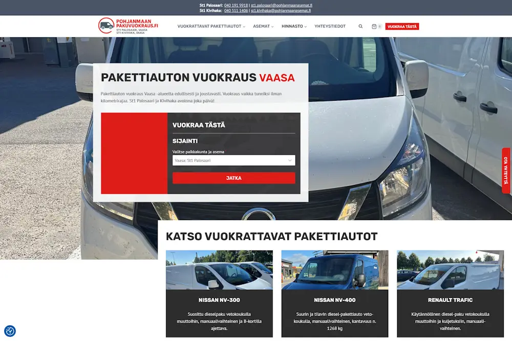 Pohjanmaan pakuvuokraus